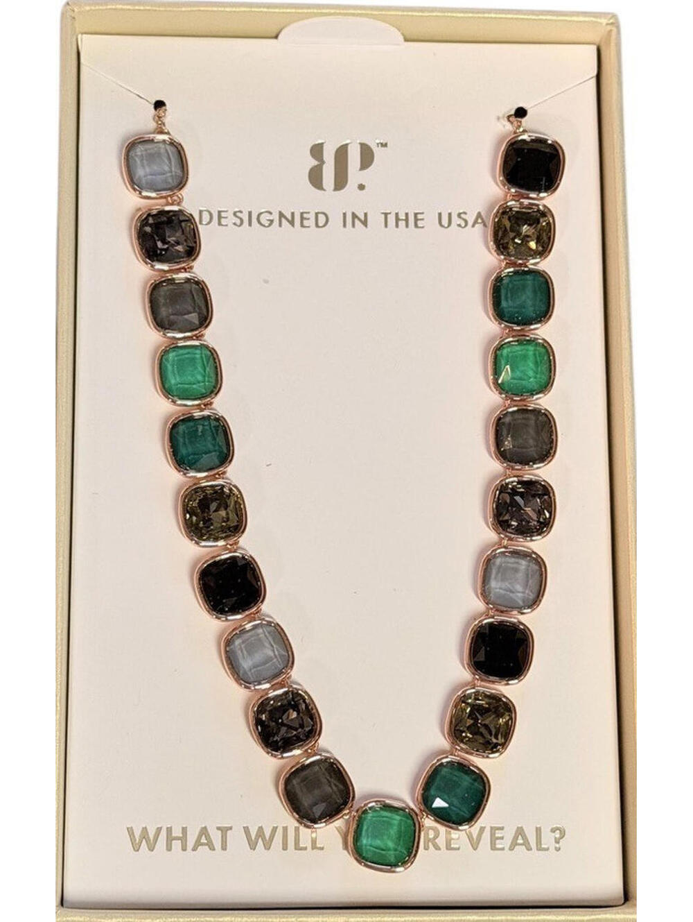 Bomb Party Holiday Jewel Candy "A Taste Of Sparkle" Moss & Marble on Rose Gold